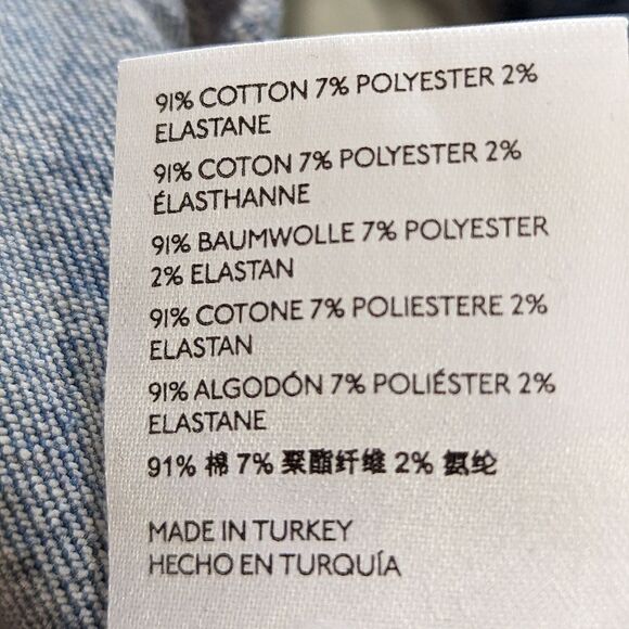 Free People Light Wash Sabrina Skinny Fray Jeans Light Bleach Indigo Size 26 - Picture 7 of 8